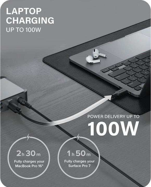 Produktbild Alogic Docking Station Universal Triple USB-C&USB-A (USB-C, 13 Ports)