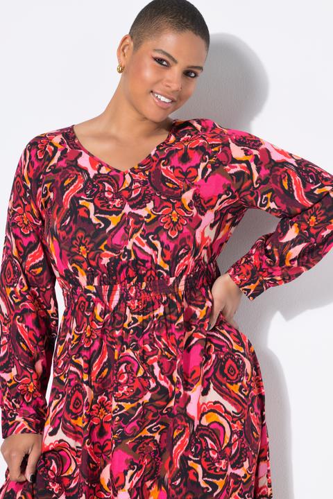 Actual product image Studio Untold Midikleid, A-Linie, Alloverprint, Raglan-Langarm (54)