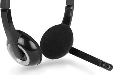 Actual product image Hamlet Smart Headset for computer with microphone and usb connection (Cable, USB-A)