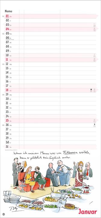 Produktbild Peter Gaymann: Genuss pur Planer für zwei 2026 (21 x 45 cm)