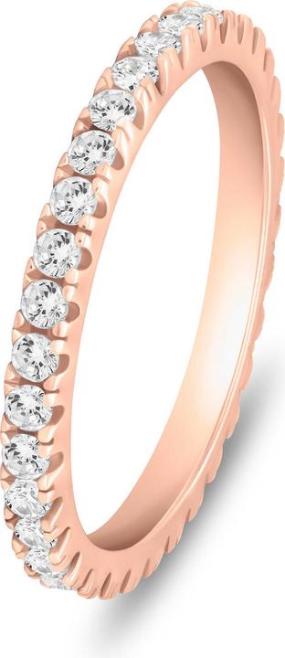 Actual product image Brilio Silver - Charming silver ring with zircons RI085R - Circuit: 52 mm (52)