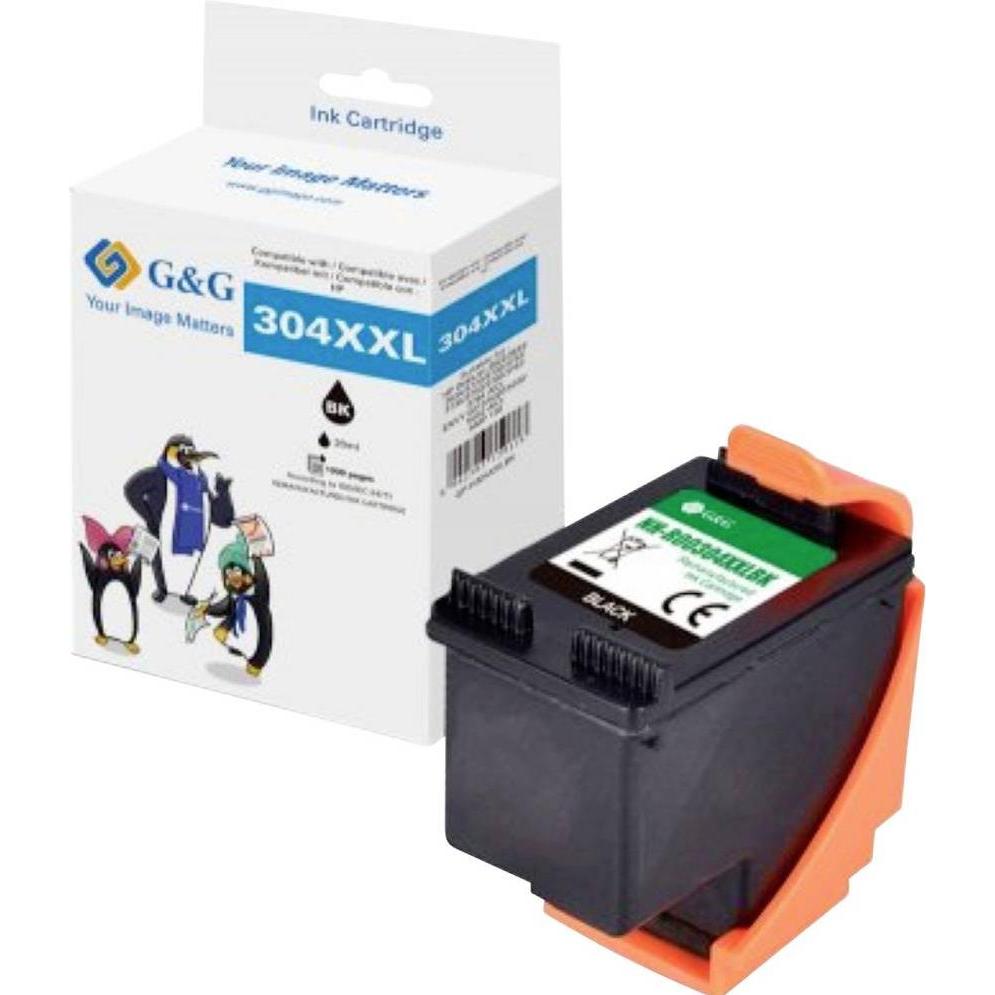 G&G, Cartucce, XL-Patrone kompatibel mit HP 304XL/ N9K08AE BK (FC)