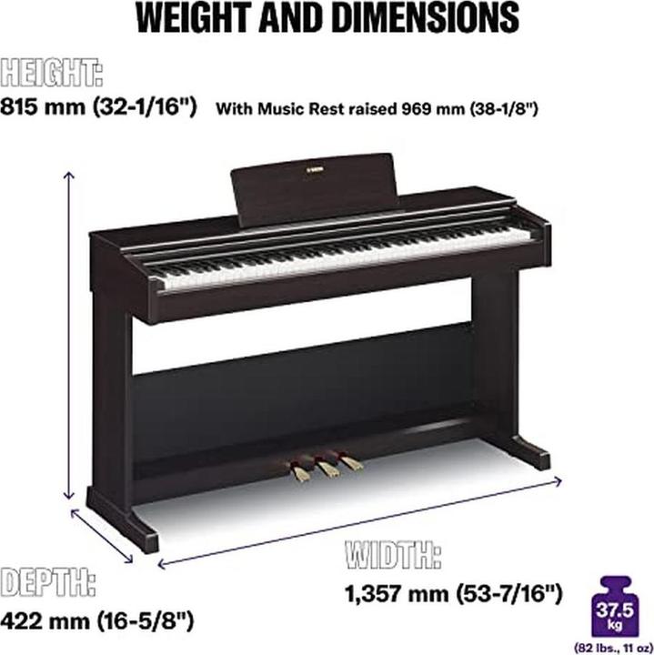 Actual product image Yamaha Arius YDP-105B (88 Keys)