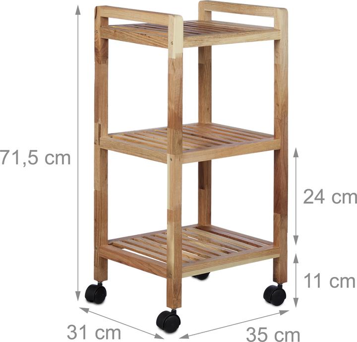 Produktbild Relaxdays Badregal Holz (35 x 31 x 71.5 cm)