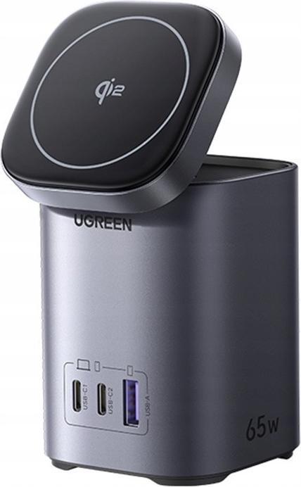 Immagine prodotto Ugreen Desktop Fast Charger 2in1 (65 W, 3 porte)