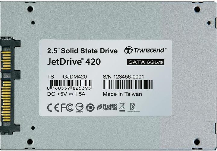 Image du produit Transcend SSD JetDrive 420 240 Go, MLC (240 Go, 2.5")