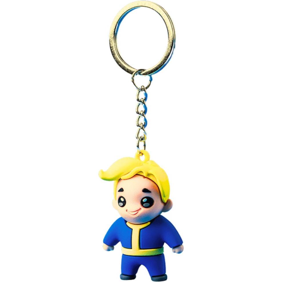 Good Loot, Schlüsselanhänger, Fallout Vault Boy 3D Keychain, Mehrfarbig