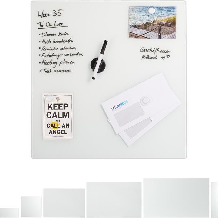 Image du produit Relaxdays Tableau mémo magnétique (50 x 0.4 x 50 cm)