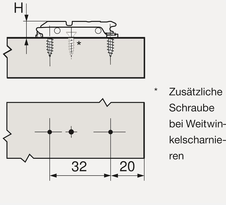 Produktbild Blum Linearmontageplatten