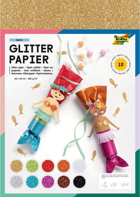 Produktbild Folia Glitterpapier (170 g/m², 10x)