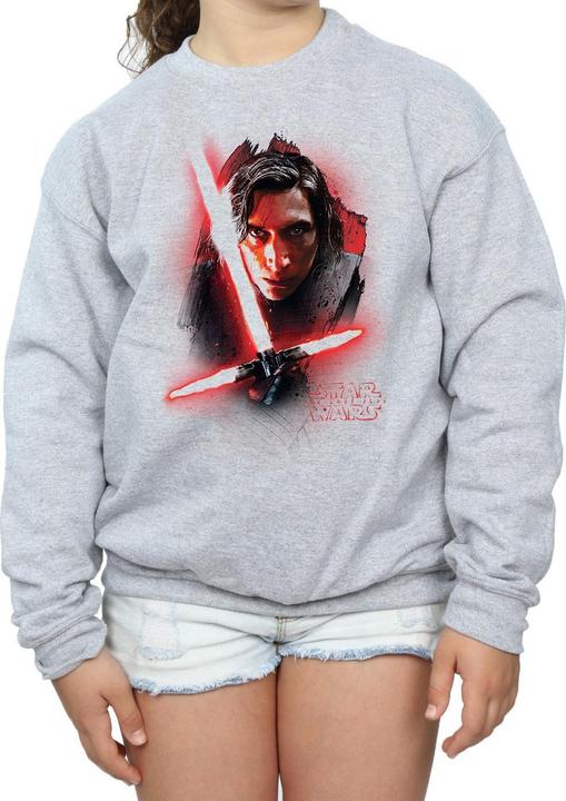 Produktbild Star Wars The Last Jedi Kylo Ren Brushed Sweatshirt Mädchen (152, 158)