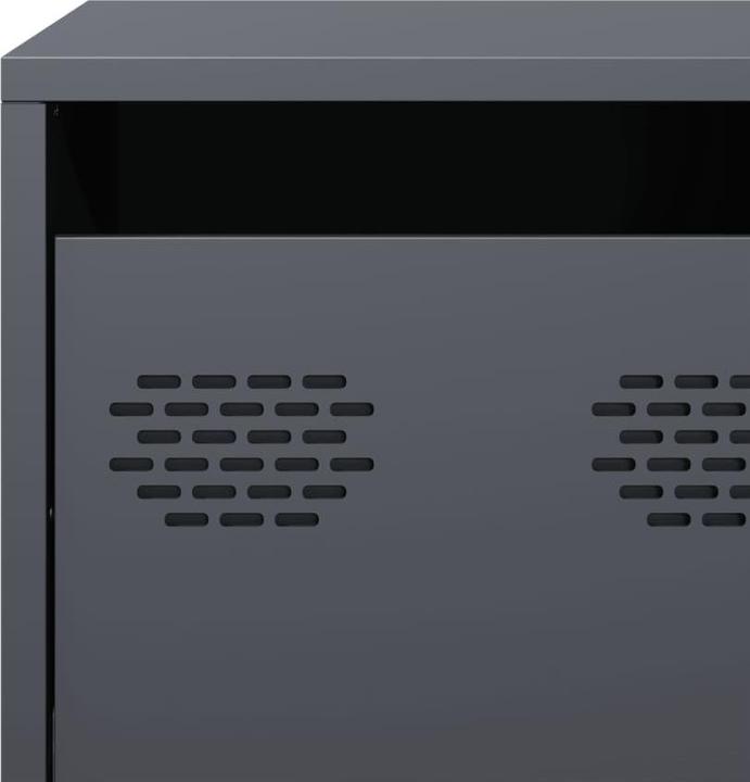 Produktbild vidaXL TV Schrank Fernsehtisch Fernsehschrank Lowboard TV Möbel Anthrazit Stahl (101.5 x 39 x 43.5 cm)