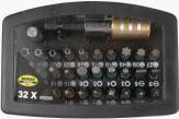 Actual product image Benson Bit set 32 pieces Chrome Vanadium quickrelease pro