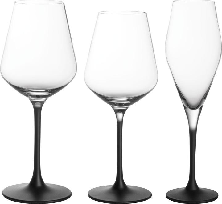 Actual product image Villeroy & Boch Manufacture Rock wine and champagne glasses (47 cl, 12 Glasses, Champagne glasses)