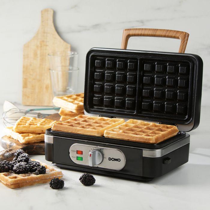 Actual product image Domo SANDWICH-WAFFEL-GRILL 3-IN-1 INKY BLACK Sandwichmaker Schwarz