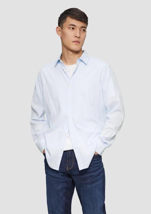 Immagine prodotto S.Oliver Hemd Regular Fit: Baumwollhemd mit Strukturmuster (L)