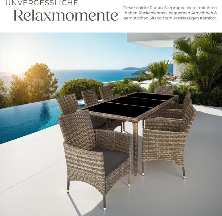 Produktbild tectake Rattan Sitzgruppe Valencia