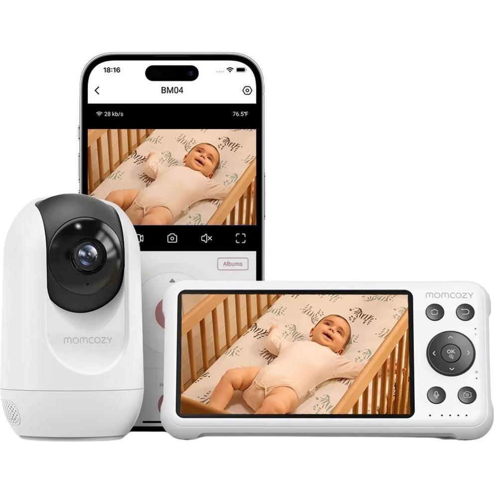 Momcozy, Monitor bebè, Baby Monitor (Audio del baby monitor, Video e audio, 300 m)