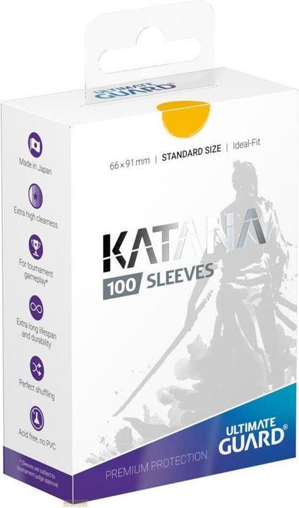 Actual product image Ultimate Guard Kartenhülle Katana Sleeves Standardgrösse Gelb 100