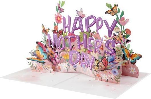Produktbild MU Classic 3D Pop-Up Muttertags Glückwunschkarte - Happy Mother's Day (1 Stk.)