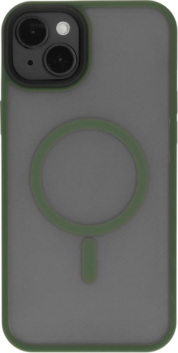 Actual product image Mobiparts Hardcover Apple iPhone 14 Plus Satin Green (Magsafe Compatible) (Apple iPhone 14 Plus)