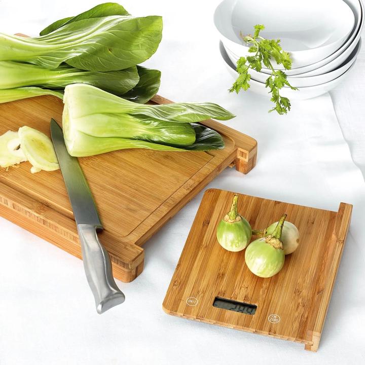 Actual product image Platinet kitchen scale + cutting board PCBZB03