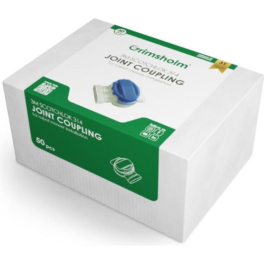 NoName, Accessori per macchinari da giardino, Giunto di accoppiamento 3M per tosaerba robotici confezione da 50 pezzi (Robot falciante, Installazione 