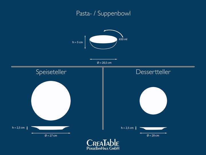 Actual product image CreaTable Luna (18 Piece)