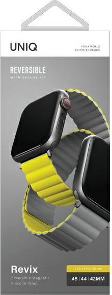 Produktbild Uniq pasek Revix Apple Watch Series 1/2/3/4/5/6/7/8/SE/SE2/Ultra 42/44/45/49mm. Reversible Magnetic (Silicon)