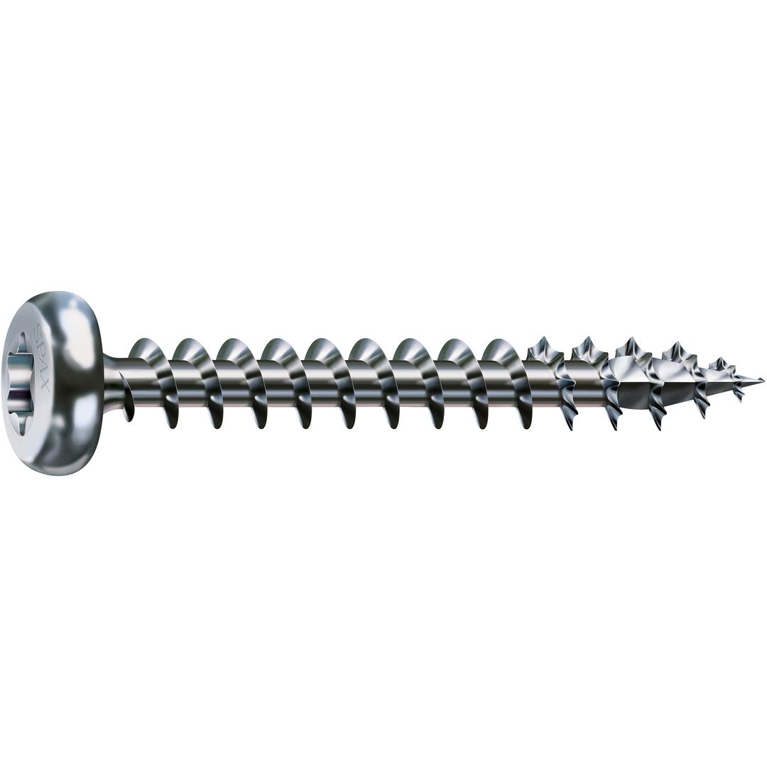 Spax, Schrauben, Schraube R 88093 Ruko m.Spitze/T-STAR 4 x 16/15-T20 Stahl galvanisch verzinkt WIROX (200 Schrauben pro ...