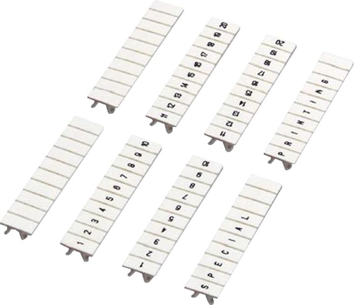 Actual product image Schneider Electric Marking strips 5mm 10 digits 51 60 printed white