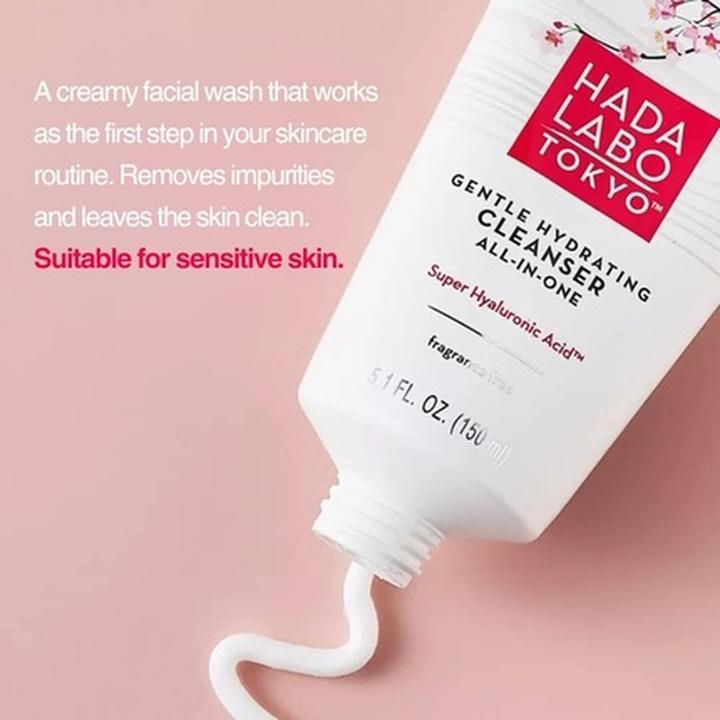 Actual product image Hada Labo Tokyo Super Hyaluronic Acid Gentle Hydrating Cleanser All-In-One (Cleansing Foam, 150 ml)
