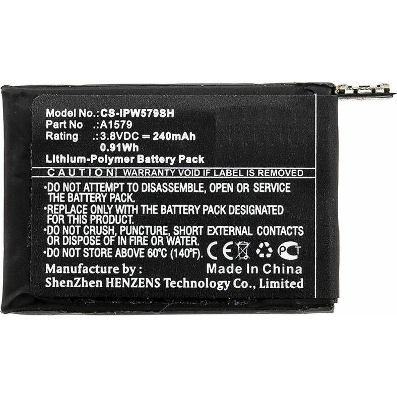 CoreParts Battery for Smartwatch, Smartwatch Zubehör, Schwarz