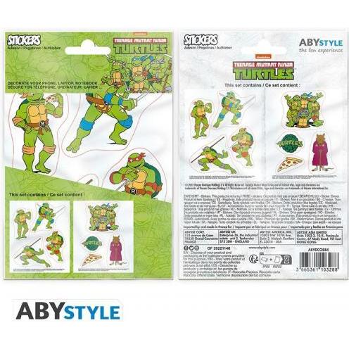 ABYstyle, Sticker, TMNT - Adesivi - 16x11cm 2 fogli - Turtles Splinter X5