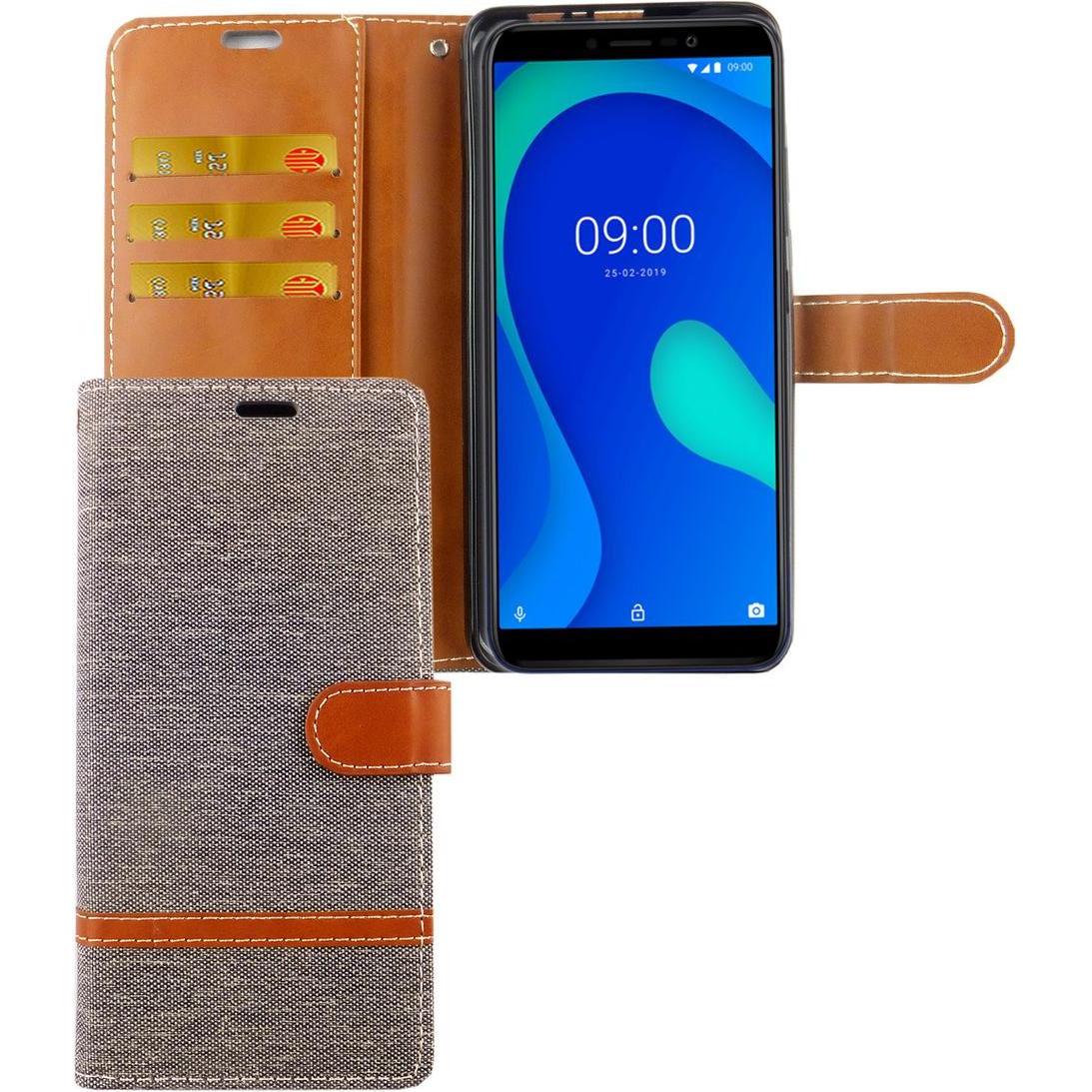 Thumbnail - König Design Hülle Handy Schutz für Wiko Y80 Case Cover Tasche Wallet Etui Handyhülle Bumper (Wiko Y80), Smartphone Hüll...