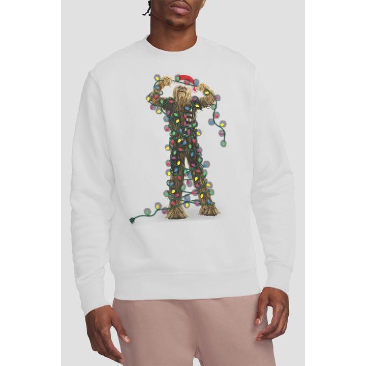 Immagine prodotto Star Wars Felpa Natale Chewbacca Luci da Favola Adulto Unisex (XL)