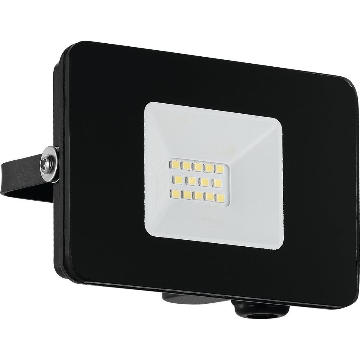 EGLO, Gartenbeleuchtung, LEDStrahler schwarz 5000K 10W IP65 97455 (900 lm, IP65)