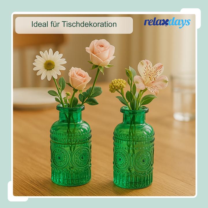 Image du produit Relaxdays Glasvase 12er Set für Tischdeko (0.24 l)