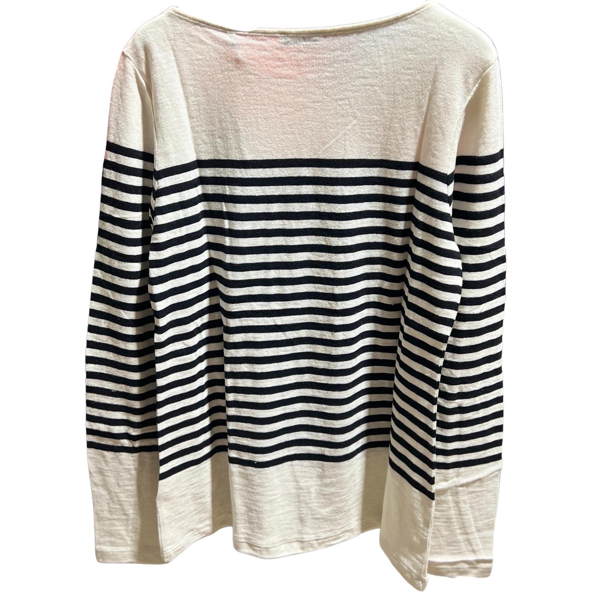 Thumbnail - Marc O'Polo, Damen, Shirt, Gestreiftes Langarm-T-Shirt mit U-Boot-Ausschnitt für Frauen, Mehrfarbig, (M)
