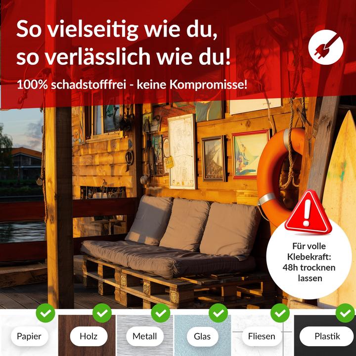 Image du produit Label-the-cable LTC Klettrolle Tough Tape Strap 5mx50mm Bündeln&Ordnen weiss (50 mm)