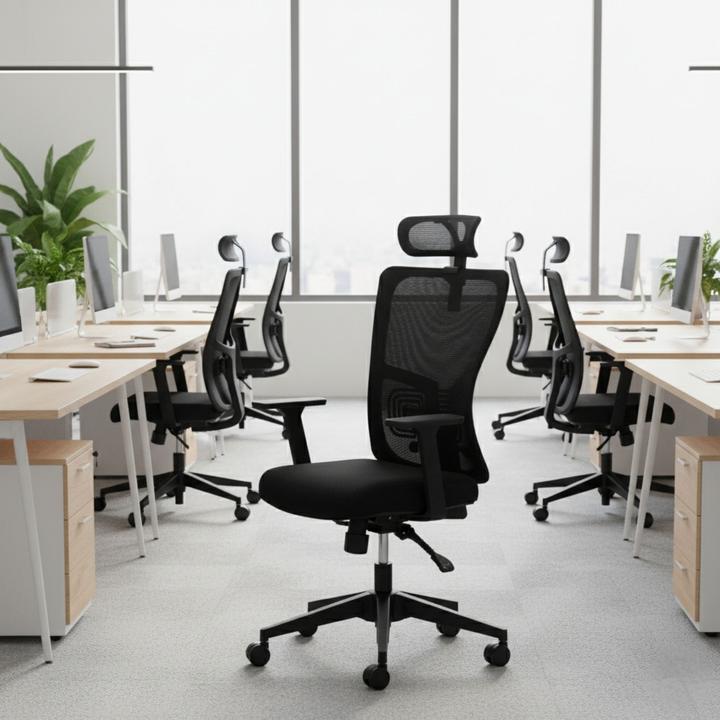 Image du produit Kalune Design Lumbar 126 Black Office Chair Set 2 Pieces