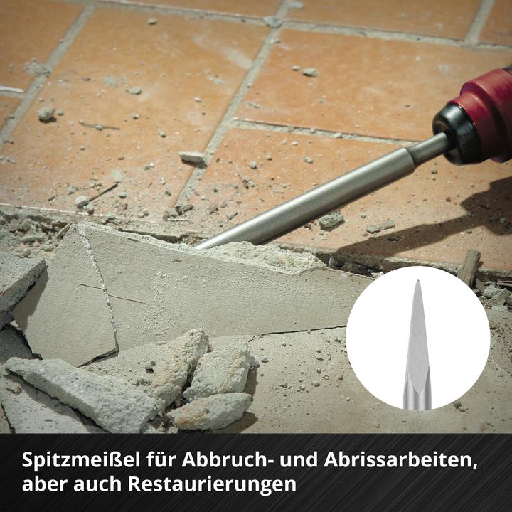 Actual product image Einhell SDS-Plus chisel set 247200, 250 mm, 3-piece