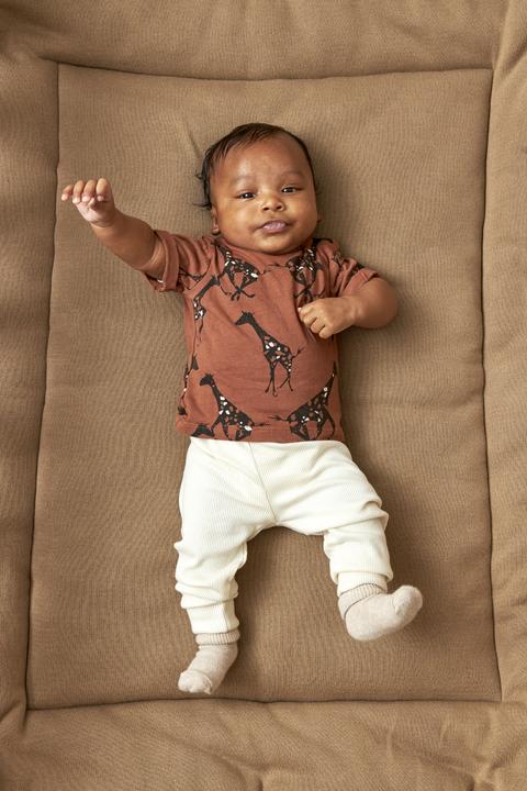 Actual product image Meyco Playpen insert Knit Basic velvet - taupe - 77x97cm (97 x 77 cm)