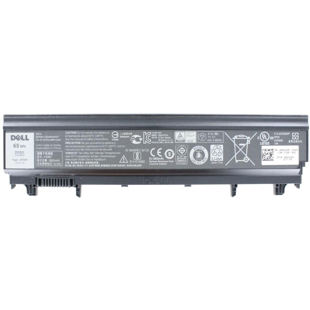 Dell Original Akku für WGCW6 (5700 mAh), Notebook Akku, Schwarz