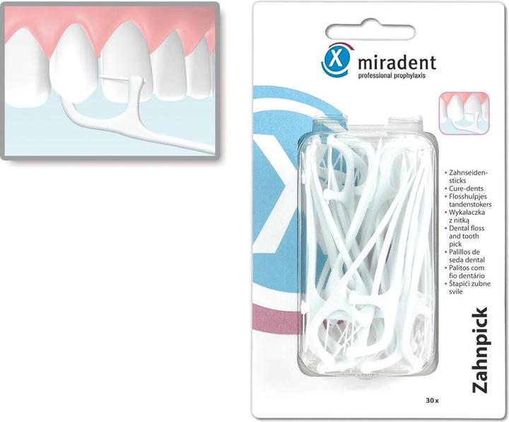 Immagine prodotto Miradent Porta stuzzicadenti e filo interdentale da (30 pz.)
