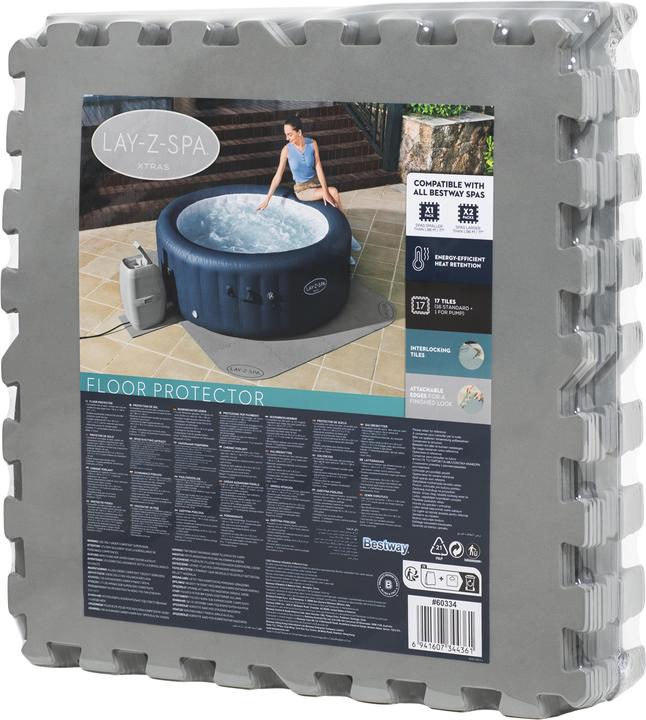 Actual product image Bestway Lay-Z-Spa Xtras floor protection tile set