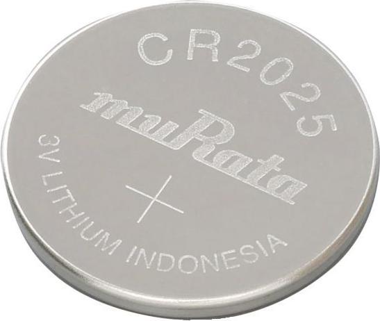 Actual product image Murata Lithium button cell CR 2025 (5 pcs., CR2025, 160 mAh)