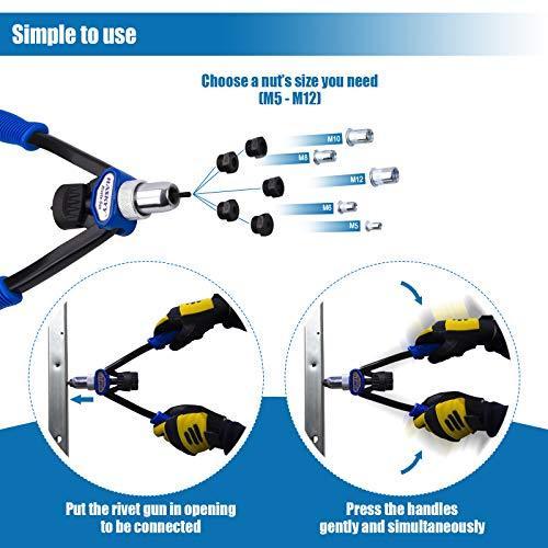 Actual product image Haskyy Riveting pliers set