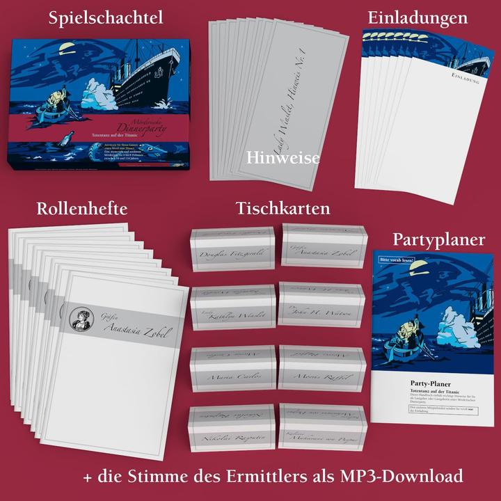 Actual product image Murderous dinner party Death dance on the Titanic (German)