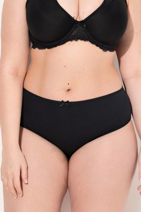 Immagine prodotto Ulla Popken Slip midi con pallini/tinta unita in confezione da cinque (54)